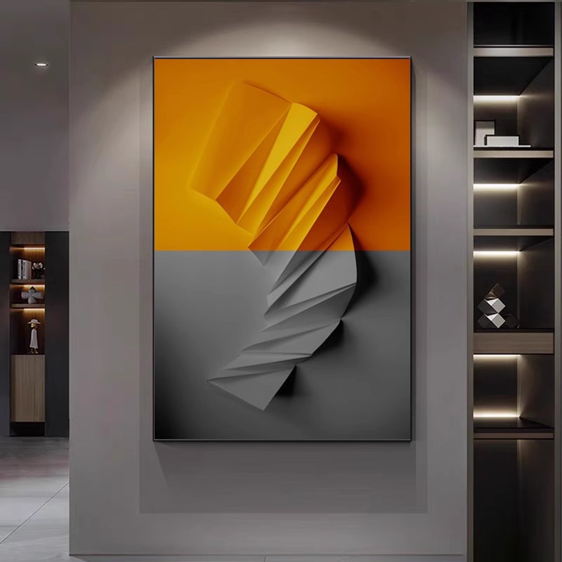 极简高级感现代简约几何装饰画创意玄关壁画客厅卧室餐厅酒店挂画图片