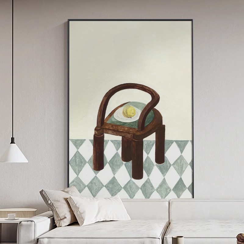 侘寂风简约现代客厅装饰画北欧静物餐厅壁画日式复古玄关走廊挂画图片