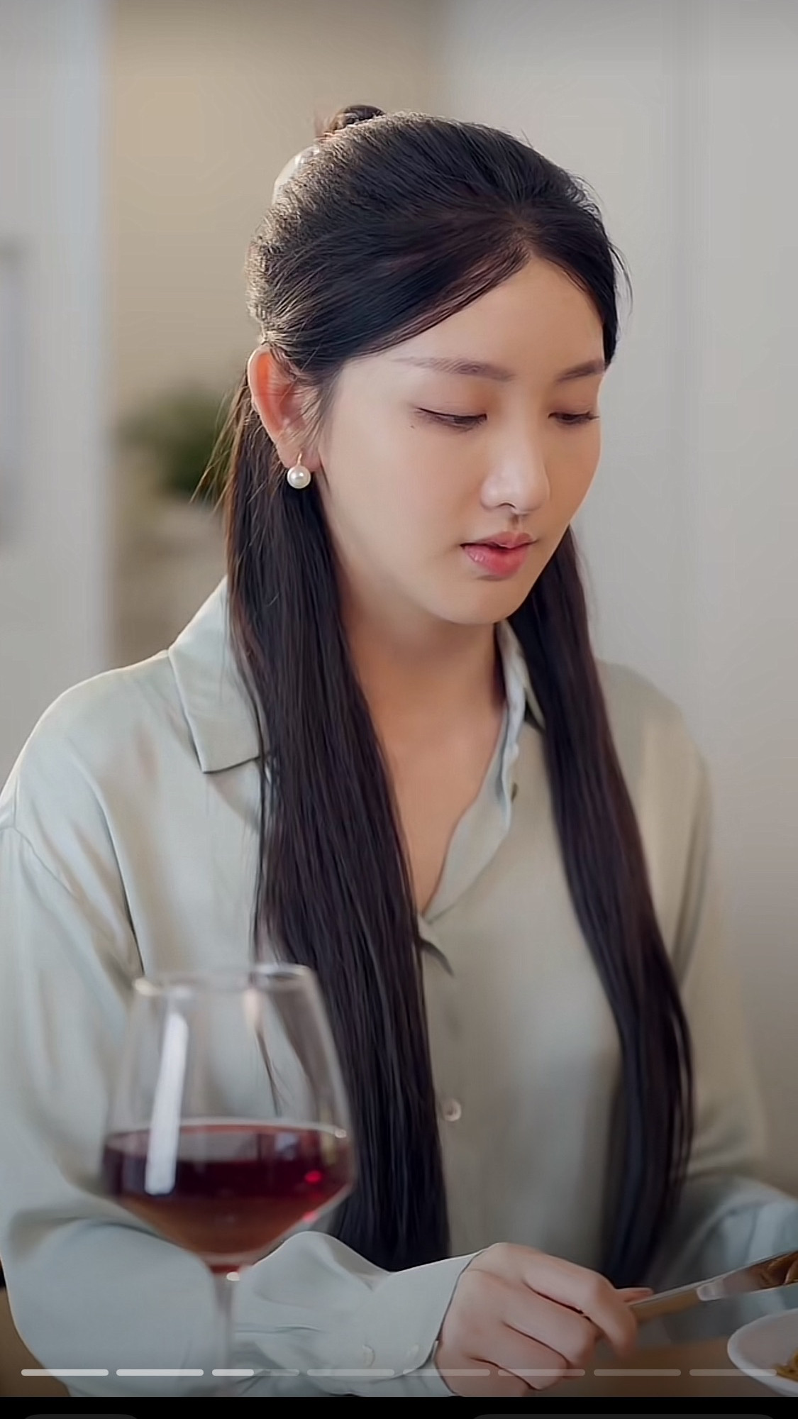 雪纺衬衫女春季新款韩版宽松显瘦藏青色衬衣休闲通勤打底气质上衣