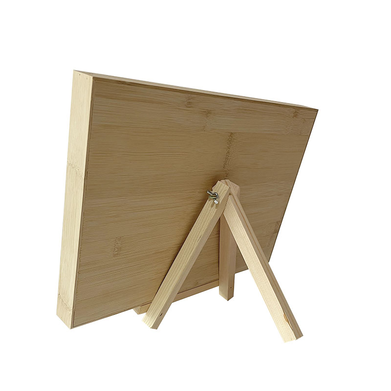 三角架桌上首饰盘支架多功能桌面台式木质小画架折叠油画架直播架