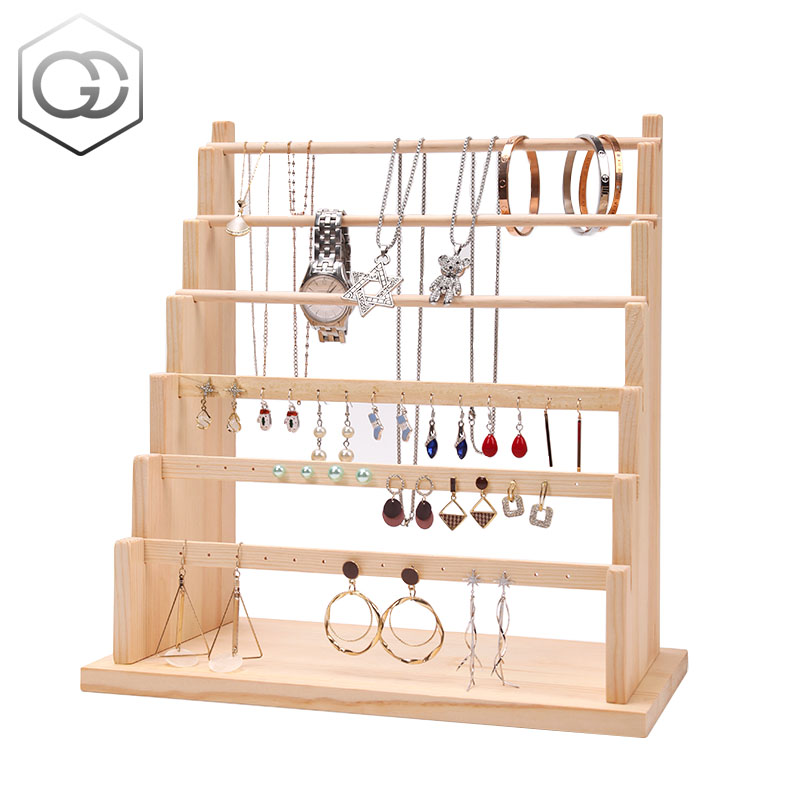 实木耳环架家用耳钉架首饰收纳架