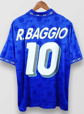 1994 Retro Italy Home Jersey Football Baggio Soccer Shirt