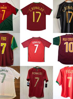 retro portugal ronaldo Figo Vintage soccer jersey
