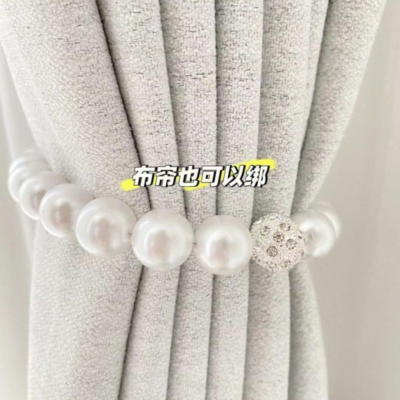 珍珠窗簾磁吸扣綁帶綁繩