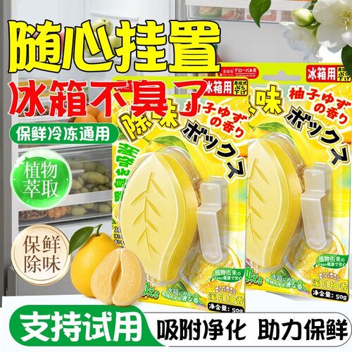 悬挂式冰箱除味盒除臭去除异味净化留香除味剂家用袪味保鲜防串味