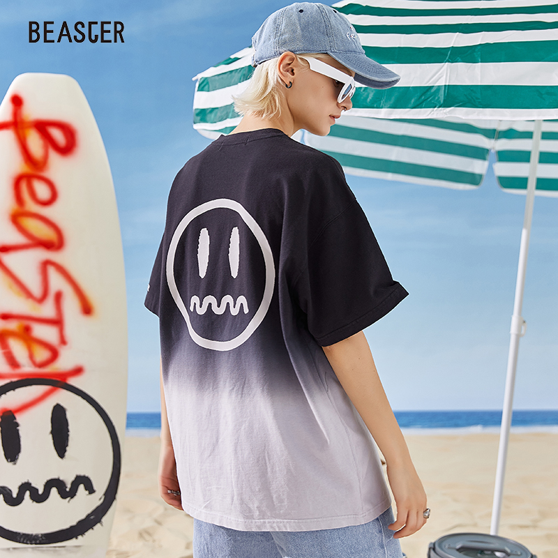 beaster小恶魔鬼脸国潮短袖t恤