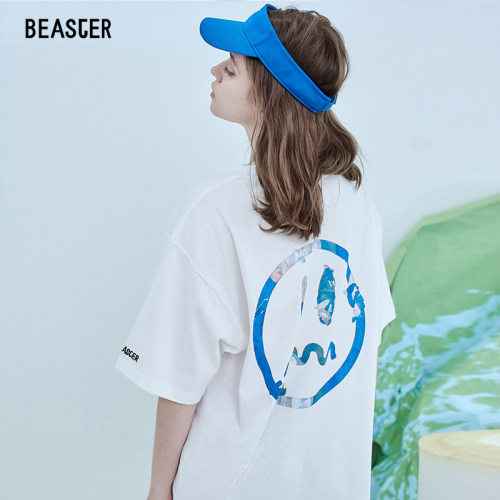 beaster小恶魔鬼脸印花短袖t恤