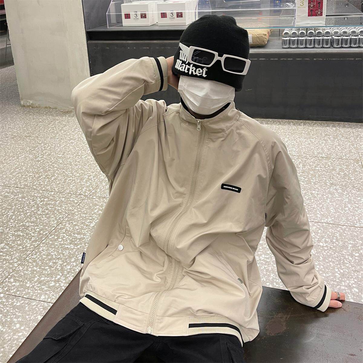 加绒外套潮牌秋冬宽松