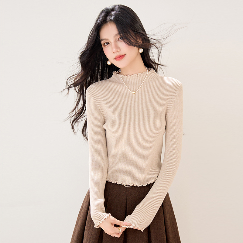 轻熟小众不撞款秋冬打底衫女毛衣