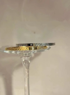 ROSES DEP/玫瑰在这里 钛钢手镯女不掉色~洗澡可戴高级镶满钻手环