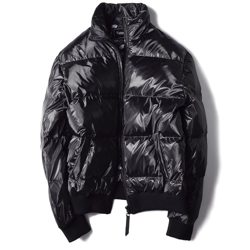 男冬季加厚亮面羽绒服