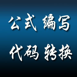 按需要定制编写各类公式满意为止