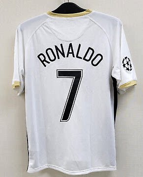 06 07 Manchester RONALDO ROONEY United away Soccer Jerseys