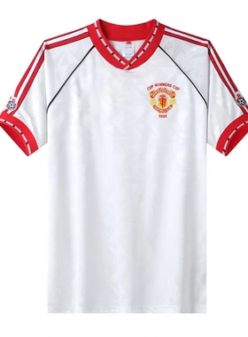Retro Manchester Utd 91 92 Cantona United Soccer Jerseys