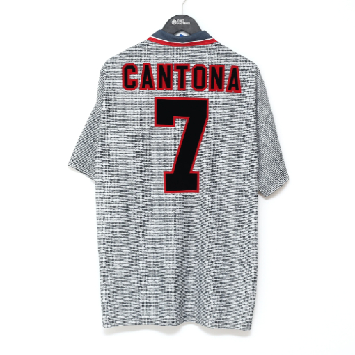 95 96 Retro Manchester BECKHAM CANTONA United Soccer Jerseys