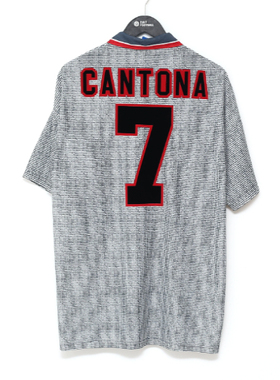 95 96 Retro Manchester BECKHAM CANTONA United Soccer Jerseys
