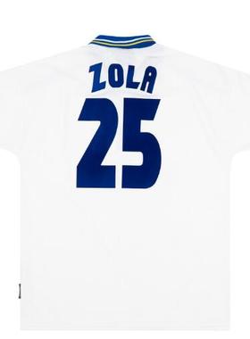 98 00 Chelsea Away Retro Kit Zola Soccer Jersey