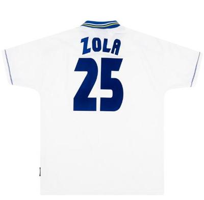 98 00 Chelsea Away Retro Kit Zola Soccer Jersey