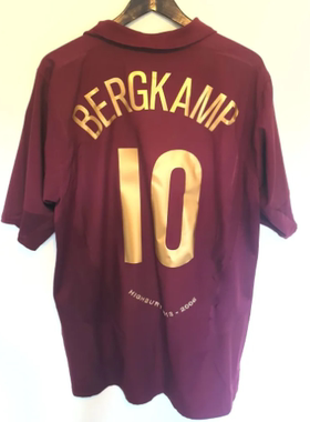 05 06 Vintage Arsenal Home Bergkamp HENRY Soccer Jerseys