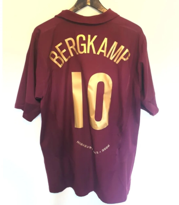 05 06 Vintage Arsenal Home Bergkamp HENRY Soccer Jerseys
