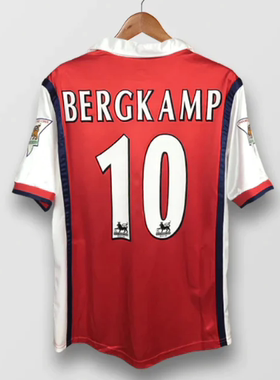 Arsenal vintage jersey 98 99 Bergkamp henry soccer jersey
