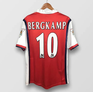 Arsenal vintage jersey 98 99 Bergkamp henry soccer jersey