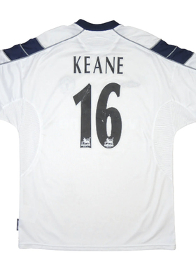 Retro Away 00 02 Manchester BECKHAM Keane United Jerseys