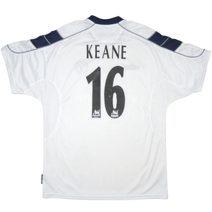 Retro Away 00 02 Manchester BECKHAM Keane United Jerseys