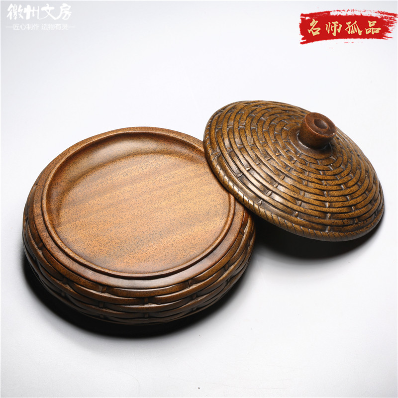 名师作品 节节高升 经典老坑原石歙砚素砚龙尾砚文房收藏端砚送礼