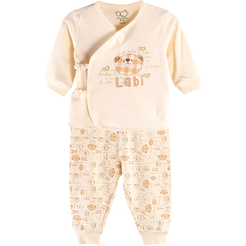 RABBI NEWBORN BABY MONK UNDERWEAR SET SPRING AND AUTUMN 0-3 MONTHS 6 NEWBORN BABY PURE COTTON AUTUMN CLOTHES AND AUTUMN PANTS