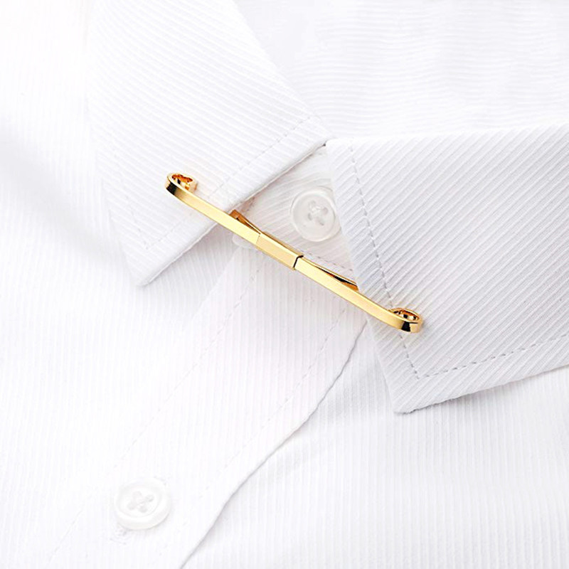 不伤衣领衬衫领夹固定一字衣领夹领口装饰防走光配饰男士衬衣领扣