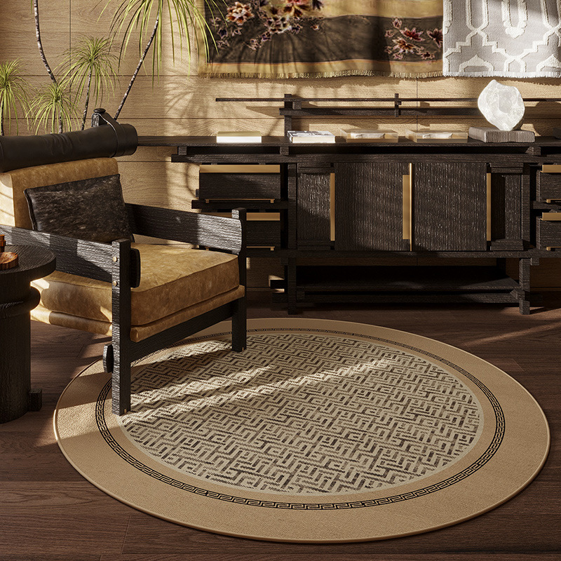 圆形沙发茶几地毯家用脚垫