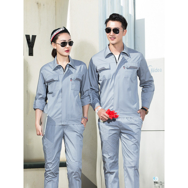 夏季薄款防静电工作服套装男电子电工服化工厂车间防静电服劳保服