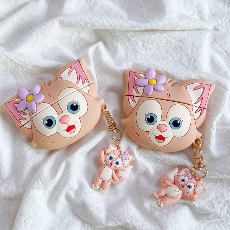 玲娜贝儿适用苹果airpods4保护套pro3降噪版二代三代airpodspro2无线蓝牙耳机壳四代5代五代硅胶防摔