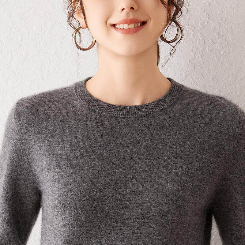 经典~秋冬新女士双层圆领羊绒衫毛针织衫
