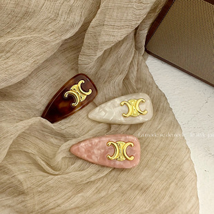 凯旋门合金醋酸发夹刘海夹侧边夹高级感甜美可爱发饰鸭嘴夹发饰