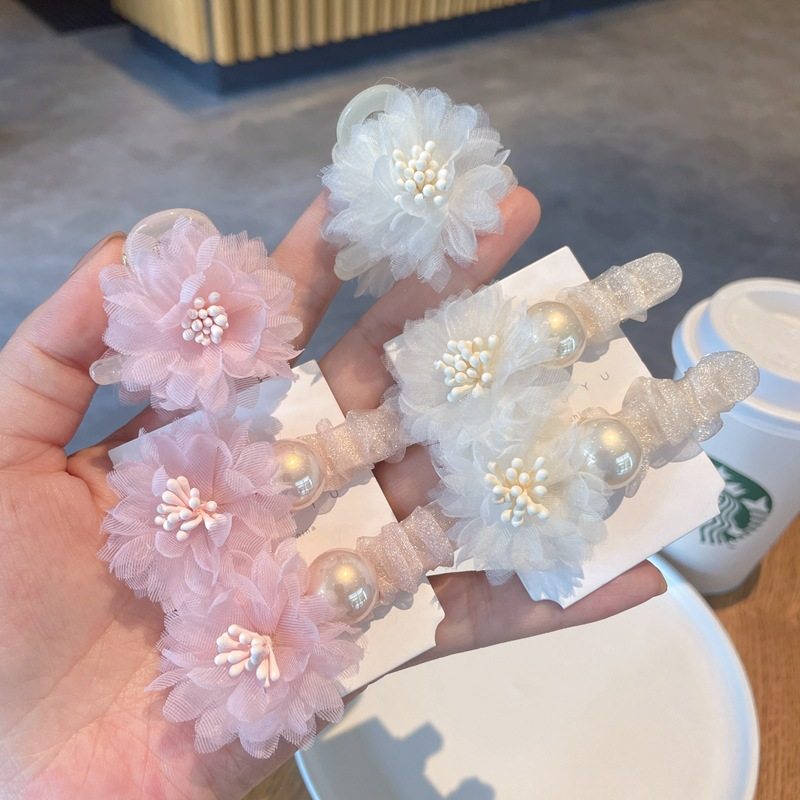 甜美雪纺布花朵珍珠鸭嘴夹一字夹少女风碎发夹侧边夹刘海夹发卡,户外/登山/野营/旅行用品,旅行发卡,淘宝优惠券,粉丝福利购,淘宝优惠卷