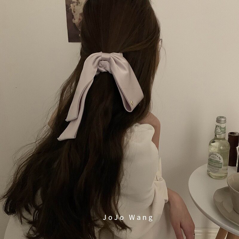 高级感姐妹~质感飘带发圈头饰高弹扎头发发饰后脑勺盘发头绳韩国