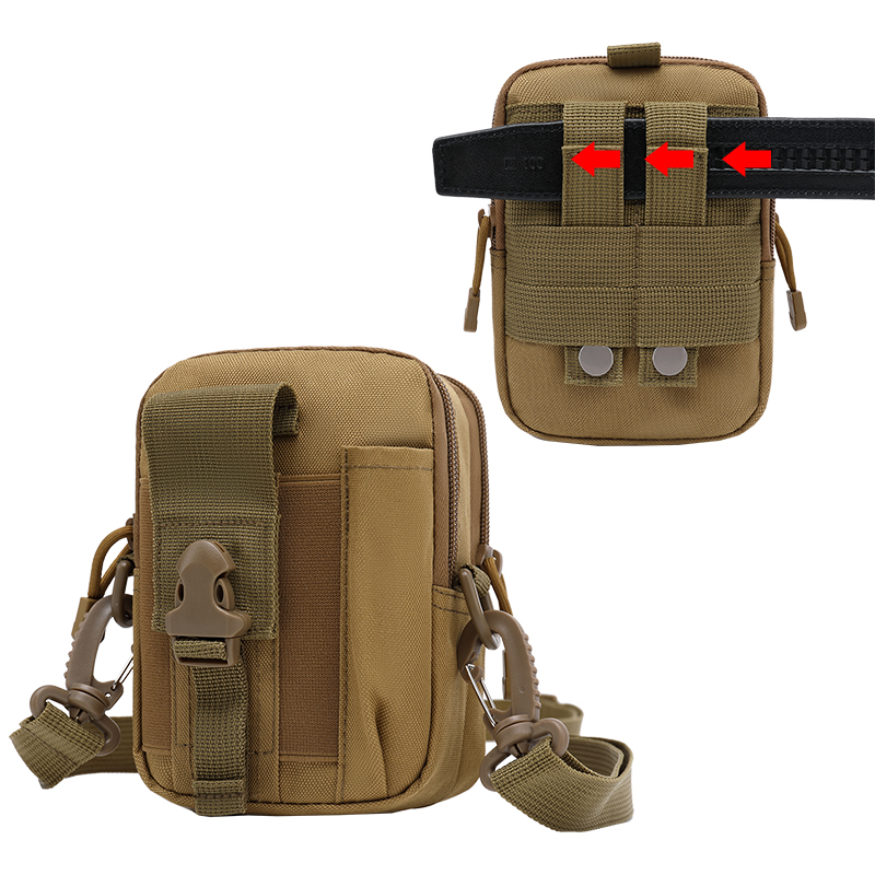 5寸干活工地多功能挂包户外防水腰包穿皮带手机套