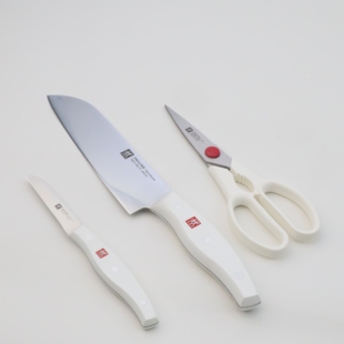 德国双立人波格斯pollux刀具2件套珍珠白厨房菜刀不锈钢刀具组合