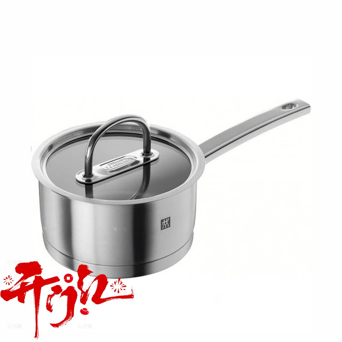 德国双立人Prime系列进口不锈钢平底18cm炖锅24cm汤蒸锅30cm炒锅