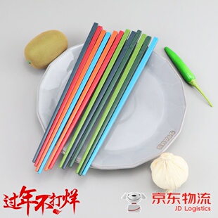 德国双立人Now筷子6双装家用高档抗菌不锈钢合金筷子一人一筷专用