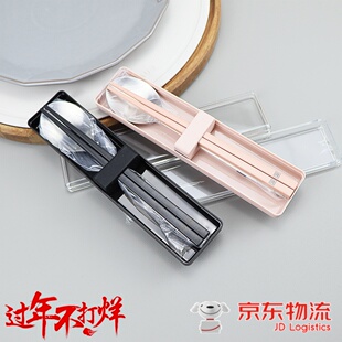德国双立人便携筷子勺子套装不锈钢学生一单人儿童收纳盒旅行餐具