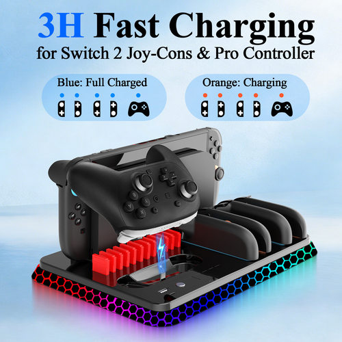 Switch2多功能充电底座NS2手柄