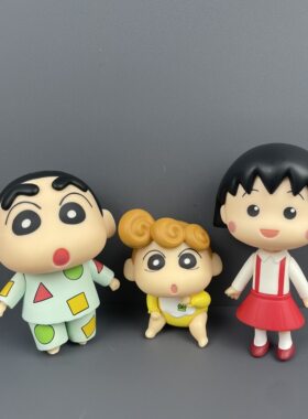 GSC粘土人 野原新之助 蜡笔小新 小葵 樱桃小丸子 日版手办模型