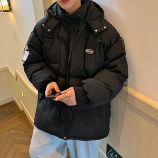 平湖羽绒服男冬季2025新款冬装面包服男生轻薄款棉袄宽松大码
