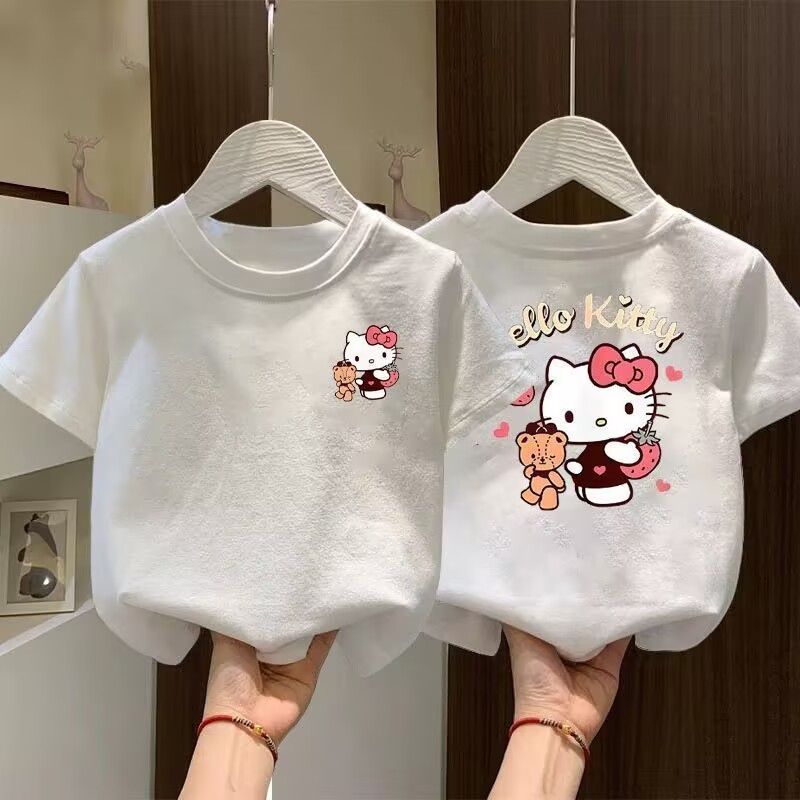 印花中小童可爱韩版宽松上t