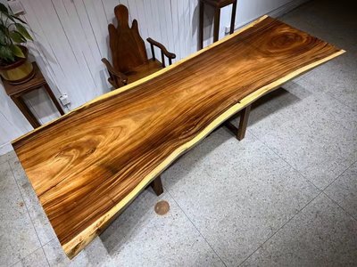 南美胡桃木实木大板茶桌294x104x6