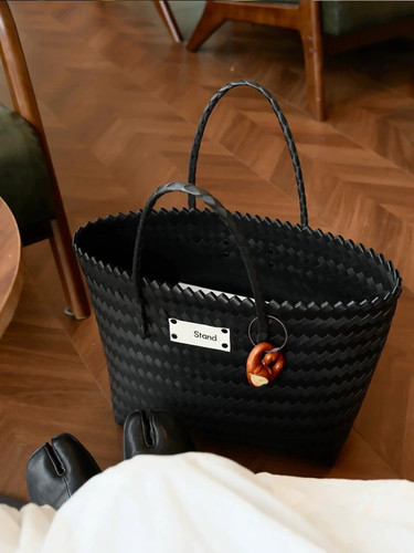 M同款周边编织包网红菜篮子7月新款草编包极简小众包手提托特包