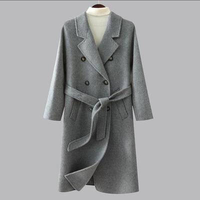 尼万驼绒801双面呢大衣长款